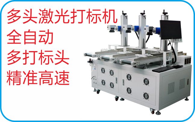全自动流水线多头激光打标机 